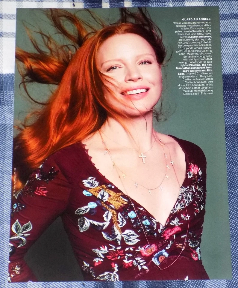 REVISTA GLAMOUR LAUREN AMBROSE FOTO PINUP ÁLBUM DE RECORTES RECORTE Foto 1 de 1
