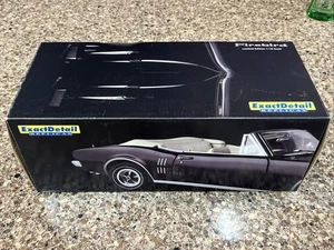 EXACT DETAIL 1:18 SCALE 1967 PONTIAC FIREBIRD DIECAST! RARE BLACK/WHITE!! NIB!! - Picture 1 of 11