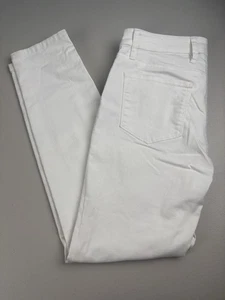 Tommy Bahama Ella Twill High Rise Ankle White Jeans Women's Size 6/28" NICE! 🌴 - Picture 1 of 10
