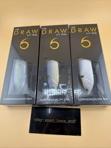 6th SENSE THE DRAW 6,5" SHAD GLIDE BAIT Angelköder Set Shad Sense, 4K, Ghost - Bild 1 von 2