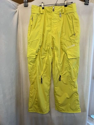 Pantalones de snowboard Volcom Nimbus para mujer (SM) impermeables 10k amarillo neón.181 Foto 1 de 4