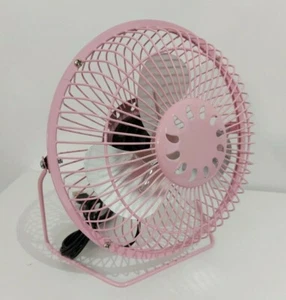 (NEW) Portable USB DESK FAN - Baby Pink Portable Cooling Desktop Fan  - Picture 1 of 5