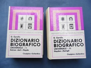 GAROLLO-DIZIONARIO BIOGRAFICO UNIVERSALE-DUE VOLUMI-CISALPINO-GOLIARDICA-HOEPLI - Picture 1 of 1