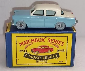 Matchbox Lesney 43 Hilman Minx MW 1958 Exc+ - Near Mint & Exc B Type Box - Picture 1 of 15