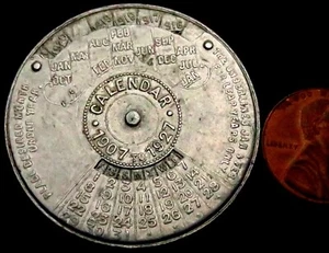 W942: 1907 (to 1927) Perpetual Calendar Device: David Bridge & Co., Manchester - Picture 1 of 2
