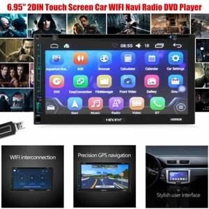 6.95" 2DIN TouchScreen Android Car WIFI Navi Radio DVD Player Built-in Bluetooth - Bild 1 von 12
