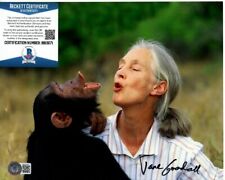 Jane Goodall signiert 8x10 Foto Beckett BAS
