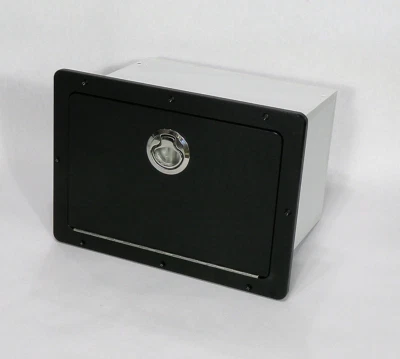 Guantera Marina Negra Estribor Barco Guantera Almacenamiento 14" x 10" Foto 1 de 2