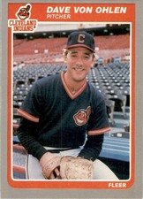 1985 Fleer Update - MINT ^^ Dave Von Ohlen Cleveland Indians #U-126