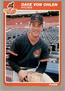 1985 Fleer Update - MINT ^^ Dave Von Ohlen Cleveland Indians #U-126