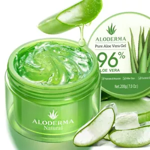 Gel di Aloe Vera Biologico per Viso e Corpo, Gel di Aloe Puro al 96% Prodotto entro 12 Ore... - Foto 1 di 9