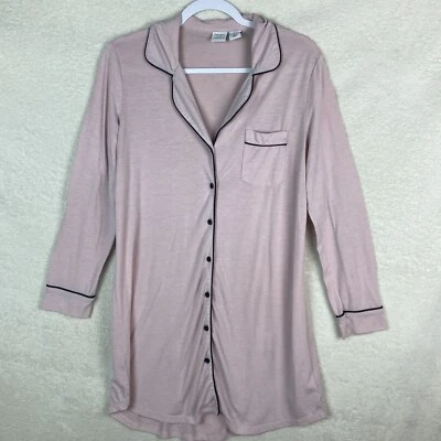 Vestido de Noche Cupcakes y Cachemira Rosa Botón Borde Negro Talla Pequeña Manga Larga Foto 1 de 4