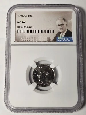 MS67 FT 1996-W Roosevelt Dime NGC Special Lbl - Image 1 of 4