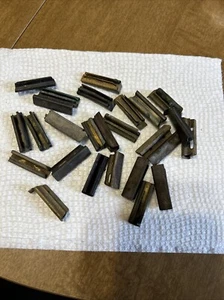 G Scale Track Rail Joiners (Lot of appx. 28) USED, heavy patina - Picture 1 of 1
