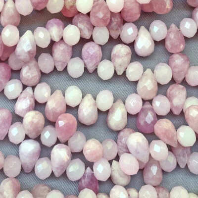 Candy Jade Lilac Faceted Teardrop 9x5mm Semi Precious Stone Q20 Beads Per Pkg - Image 1 of 2