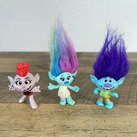 Set of 3 TROLLS Hasbro Doll Cover