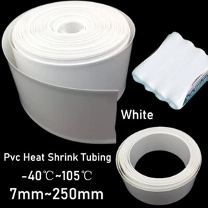 7mm to 250mm White PVC Heat Shrink Tubing Wrap RC Battery Pack LiPO NiMH NiCd - Picture 1 of 12