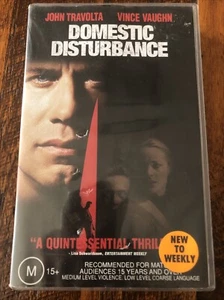 Domesitc Disturbance, John Travolta, Vince Vaughn VHS Tape, Video, Movie M, 2001 - Picture 1 of 4