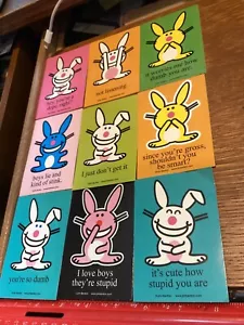 NINE HAPPY BUNNY SERIE 1 (9/12) (SIEHE FOTO) VERKAUFSAUTOMATEN AUFKLEBER - Bild 1 von 2