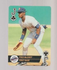 1993 Bicycle Aces Fred McGriff card, Atlanta Braves