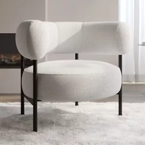Velvet Armchair Upholstered Accent Chair Modern - Picture 1 of 6