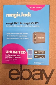 MagicJack - HOME VoIP Telephone Adapter with 12 Months of Service SAME DAY SHIP! - Bild 1 von 2