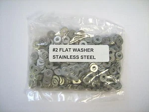 #2 Lavatrice Piatta Acciaio Inox M2 S/S SS BAY FASTENERS 02FWSS - Lotto 400 Pezzi - Foto 1 di 4