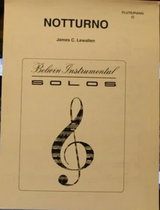 Flute & Piano: Notturno by James C. Lewallen New  - Picture 1 of 3