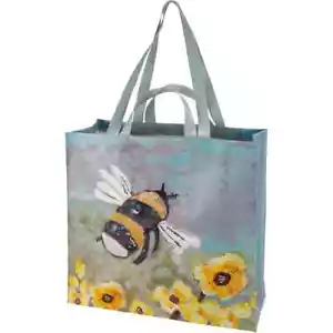 Bumble Bee Reusable Shopper Tote Primitives by Kathy Fashion 5.8 x 15.5 x 15.3 - Picture 1 of 3