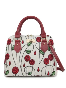 Signare Tapestry Mackintosh Simple Rose Convertible Bag Top-Handle Bag - Picture 1 of 6
