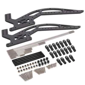 Kohlefaser MOA Chassis Kit mit Links für 1/10 RC Crawler Comp baut Rigs Capra - Bild 1 von 17