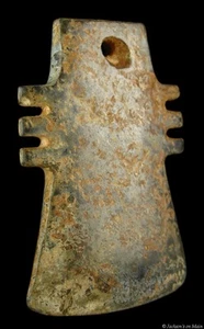 ANCIENT CHINESE JADE AXE PENDANT EXTRA AMAZING PIECE - Picture 1 of 1