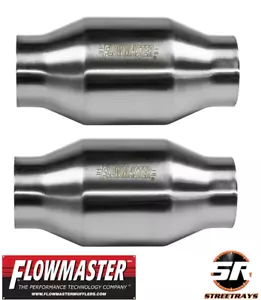 Flowmaster 2000125 Universal 200 Series Catalytic Converter 2.5" In & Out - Pair - Picture 1 of 4
