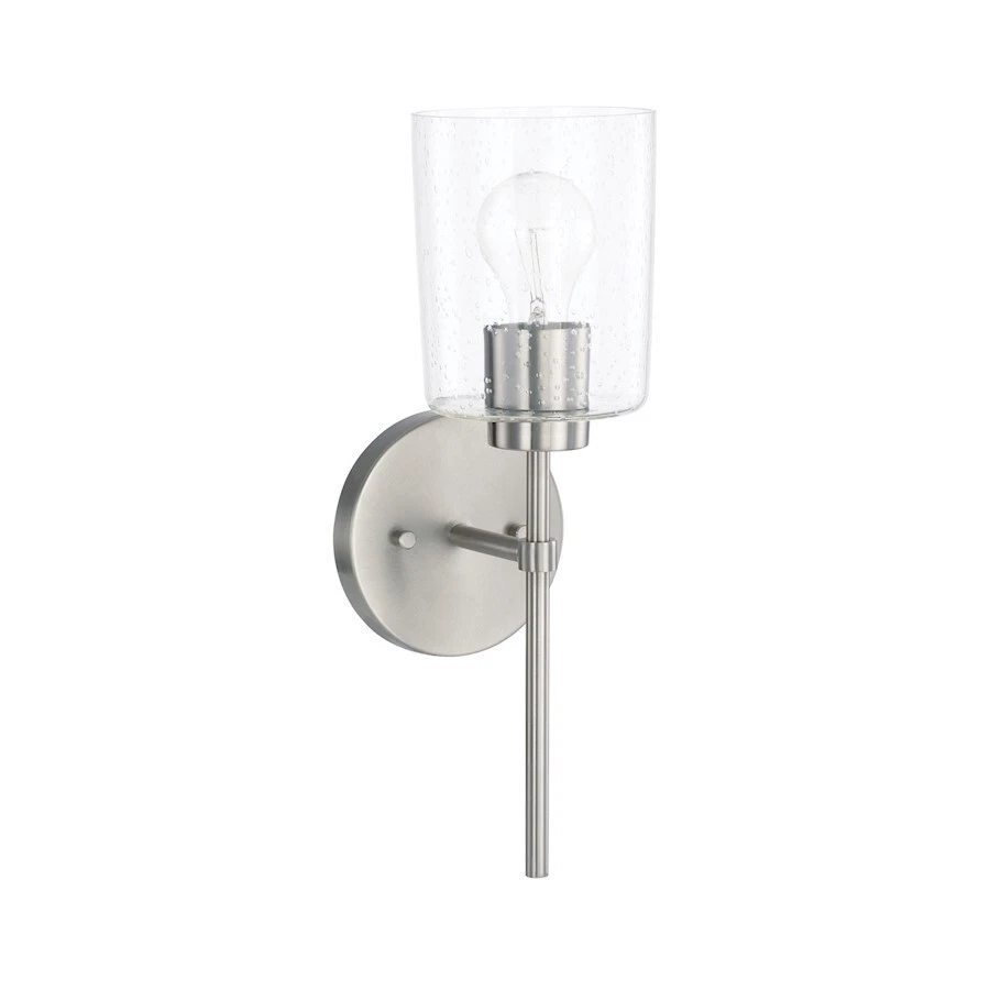 OPEN BOX ITEM: HomePlace by Capital Lighting Greyson Sconce, NK - CL628511BN-449 - Image 1 of 1