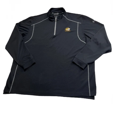 University of Missouri Mizzou Under Armour Black Quarter Zip Shirt size XL Cover