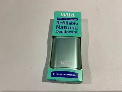 WILD REFILLABLE DEODRANT wild - natural refillable deodorant fresh cotton and sea salt freepost