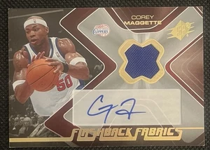 2006-07 SPx Flashback Fabrics Auto Corey Maggette #CM Auto - Bild 1 von 2