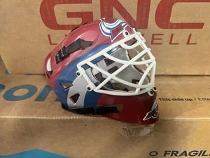 Vintage Riddell Colorado Avalanche 6" Mini Helmet Goalie Mask Hockey NHL 90s - Picture 1 of 2