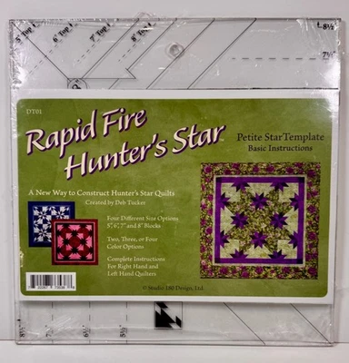 Studio 180 Design Rapid Fire Hunter's Star DT01 Petite Star Template New
