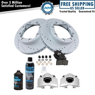 Kit de pastillas de freno delanteras y rotor para Chevrolet K1500 Suburban 1994 1988-1998 K2500 Foto 1 de 4