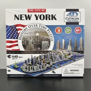 4D Cityscape History Over Time Puzzle The City of New York 840+ pcs New & Sealed - Picture 1 of 10