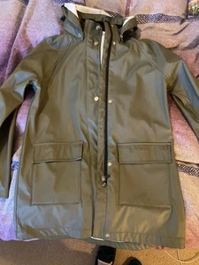 H&M Waterproof Mac Khaki Age 10 - Picture 1 of 5