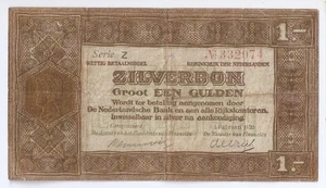 Niederlande 1 Gulden 1920 Zilverbon Selten!!! - Bild 1 von 2