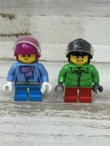 Lego City Minifiguras Vacaciones Jugadores de Hockey sobre Hielo Mujer Hombre Hol081 Hol080 - Imagen 1 de 5