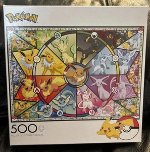 Rompecabezas Pokémon Eevee Evolutions Serie 1 - 500 Piezas Juegos Búfalo NUEVO - Imagen 1 de 5