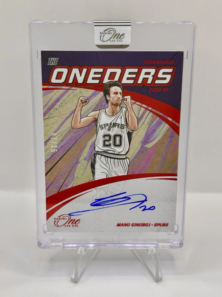 Panini Manu Ginobili Basketball Autographed Sports Trading Cards
