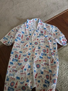 2024 Chicago Cubs SGA Fourth of July Hawaiian Shirt Medium Giveaway 7/4/2024 - Picture 1 of 1