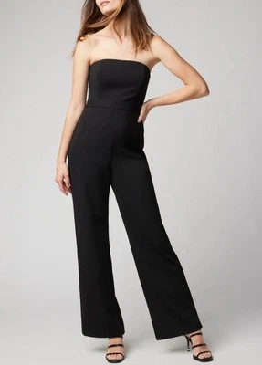 Белый дом черный рынок комбинезон без бретелек широкие ноги силуэт черный 14 новый без ЯРЛЫКОВ - Изображение 1 из 4