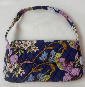 Vera Bradley Cotton Flap Shoulder Bag Quilted Cotton Coffee Garden Floral - Bild 1 von 7