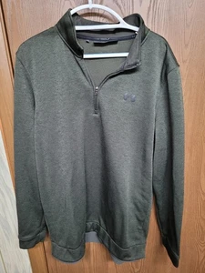 Under Armour Golf ColdGear Loose Men's 1/4 Zip Pullover Green Size XLT - Picture 1 of 10
